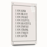 Kids Affirmation Nursery Wall Art – Baby Room Decor & Motivational Print