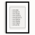 Kids Affirmation Nursery Wall Art – Baby Room Decor & Motivational Print