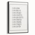 Kids Affirmation Nursery Wall Art – Baby Room Decor & Motivational Print