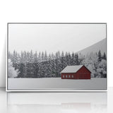 Framed acrylic wall art showcasing a serene landscape scene, featuring vibrant colors and detailed textures, ideal for home decor in modern interiors.
