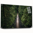 Acrylic glass side view of a modern landscape bridge design, showcasing intricate details and pin connections, ideal for architectural inspiration and decor.