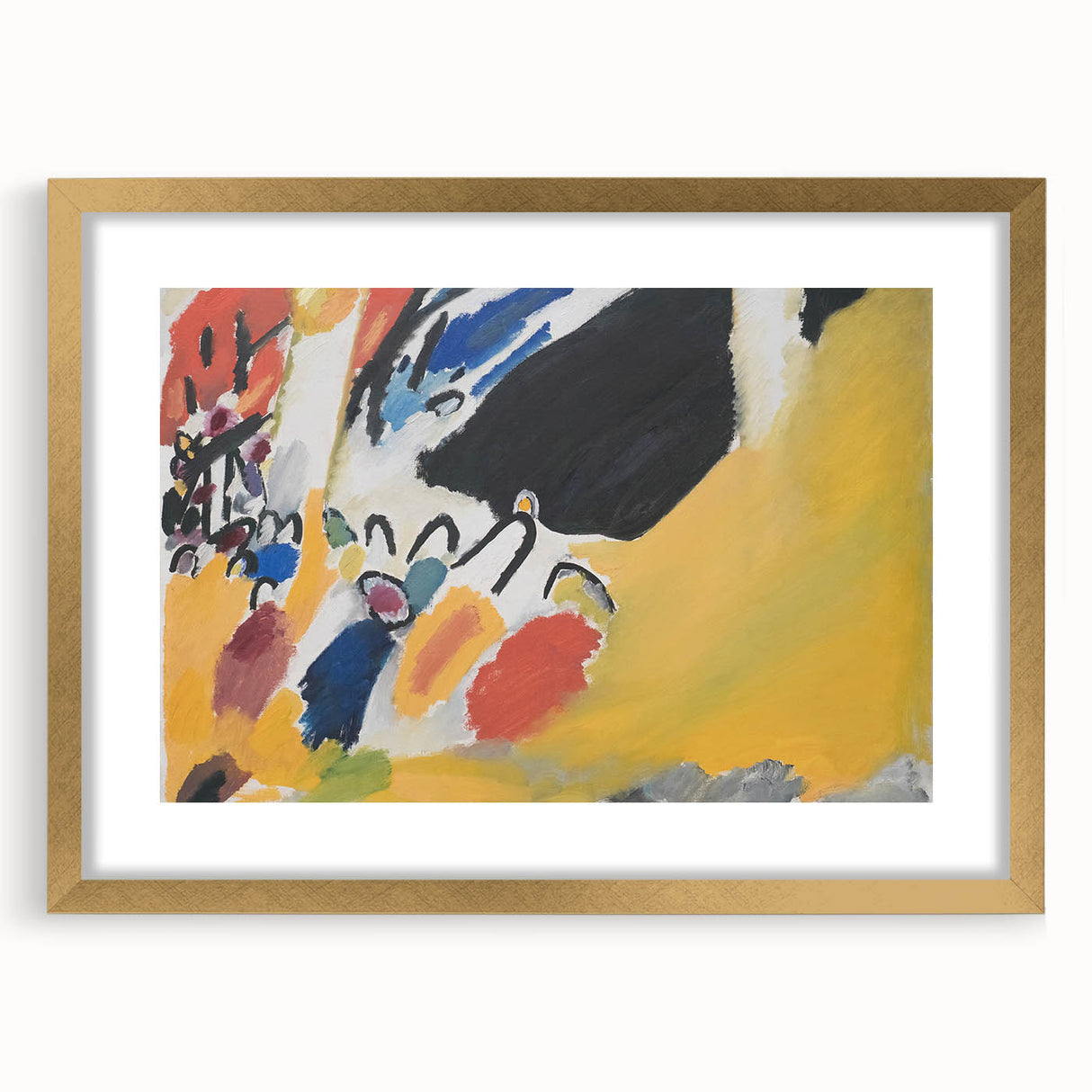 Modern Wall Art Print - Impressions III Concert Abstract - Bold Decor Piece