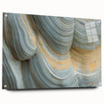 Close-up of vibrant floral acrylic print on glass, suitable for bedroom or dining room decor.