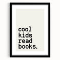 Cool Kids Read Books - Boys Room Wall Art Kids Wall Art Prints