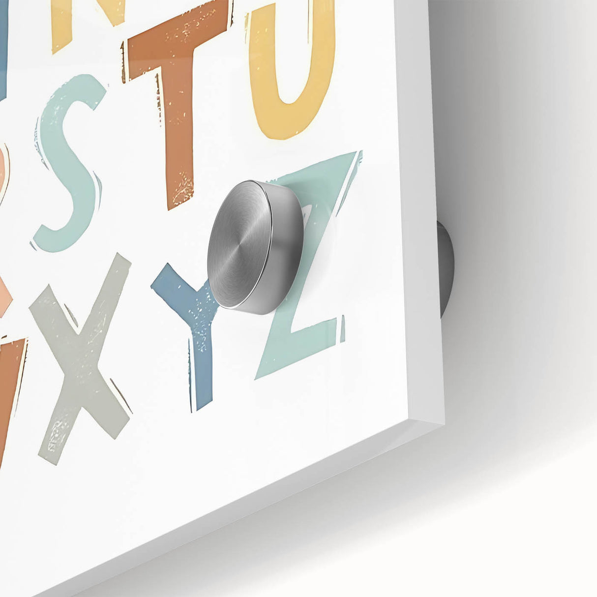 ABC Alphabet - Kids Educational Wall Art Pastel Learning Print