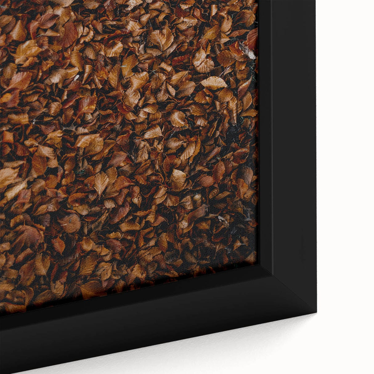 Close-up of extra large black wall art featuring a textured, colorful abstract design on a framed canvas.