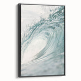 Black and white landscape art painting on framed canvas, depicting a serene summer scene, suitable for bedroom decor.