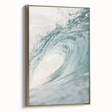 Framed canvas featuring a vintage landscape painting in muted gold and black tones, ideal for bedroom decor.