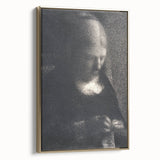 Impressionist Portrait Art - Seurat's "The Artist's Mother Embroidering