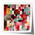 Modern Wall Art - Vibrant Abstract Rhythms in Red, Green, and Violet