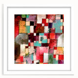 Modern Wall Art - Vibrant Abstract Rhythms in Red, Green, and Violet