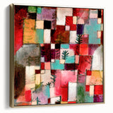 Modern Wall Art - Vibrant Abstract Rhythms in Red, Green, and Violet