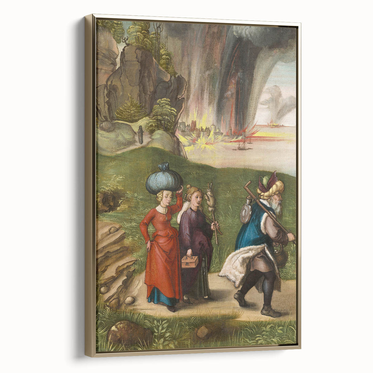Modern Wall Art - Historical Scene with Vibrant Detail and Depth