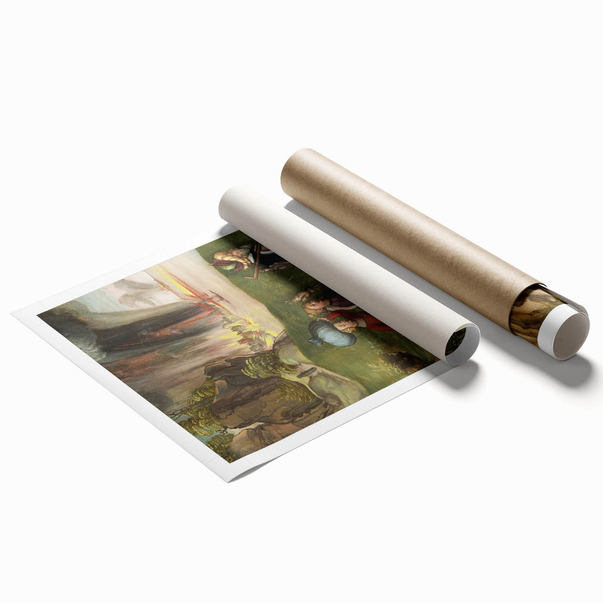 Modern Wall Art - Historical Scene with Vibrant Detail and Depth