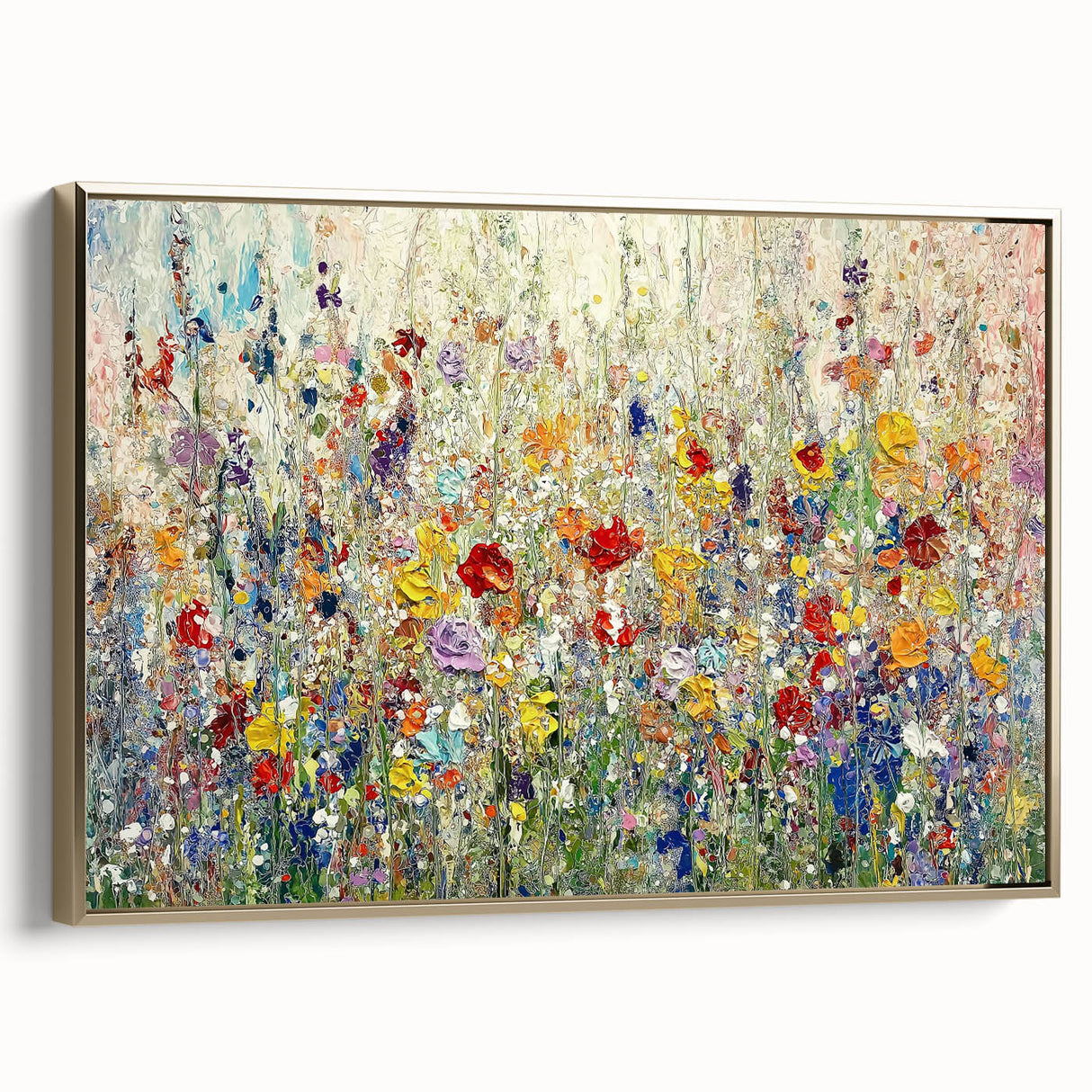 Vibrant Wildflower Meadow – Modern Canvas & Framed Wall Art