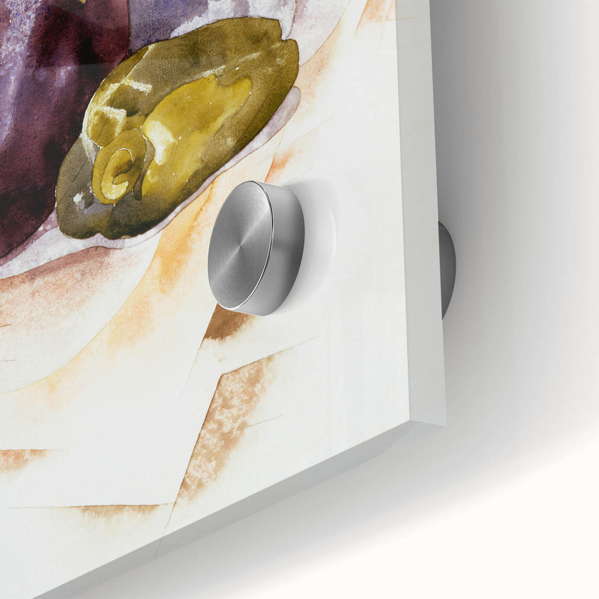 Modern Wall Art - Abstract Still Life with Eggplant and Green Pepper
