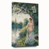 Impressionist Landscape Art - Pissarro's "The Bather" Print