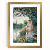 Impressionist Landscape Art - Pissarro's "The Bather" Print