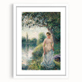 Impressionist Landscape Art - Pissarro's "The Bather" Print