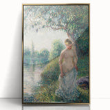 Impressionist Landscape Art - Pissarro's "The Bather" Print