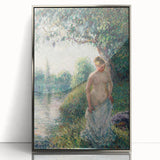 Impressionist Landscape Art - Pissarro's "The Bather" Print