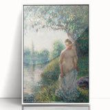 Impressionist Landscape Art - Pissarro's "The Bather" Print