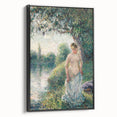 Impressionist Landscape Art - Pissarro's "The Bather" Print
