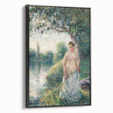 Impressionist Landscape Art - Pissarro's "The Bather" Print