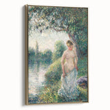 Impressionist Landscape Art - Pissarro's "The Bather" Print