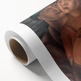 Modern Wall Art - Expressive Portrait of Lovers in Warm Earthy Tones