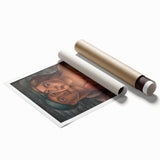 Modern Wall Art - Expressive Portrait of Lovers in Warm Earthy Tones