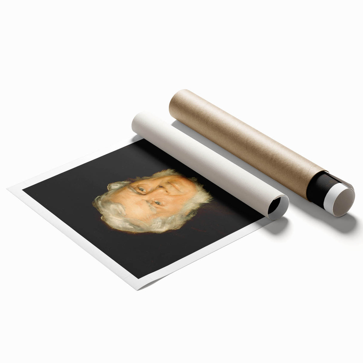 Modern Wall Art - Classic Portrait of Robert Walter Weir in Neutral Tones