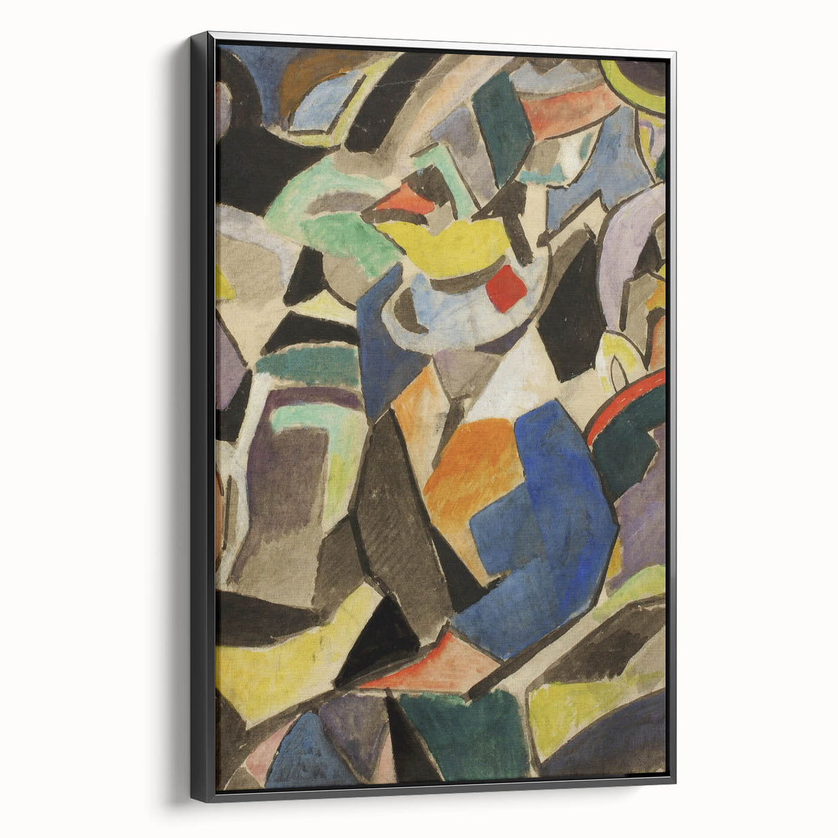 Modern Wall Art - Dynamic Abstract Composition in Bold, Vibrant Colors