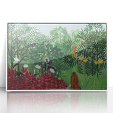 Tropical Forest with Monkeys" Modern Wall Art - Contemporary Jungle Decor