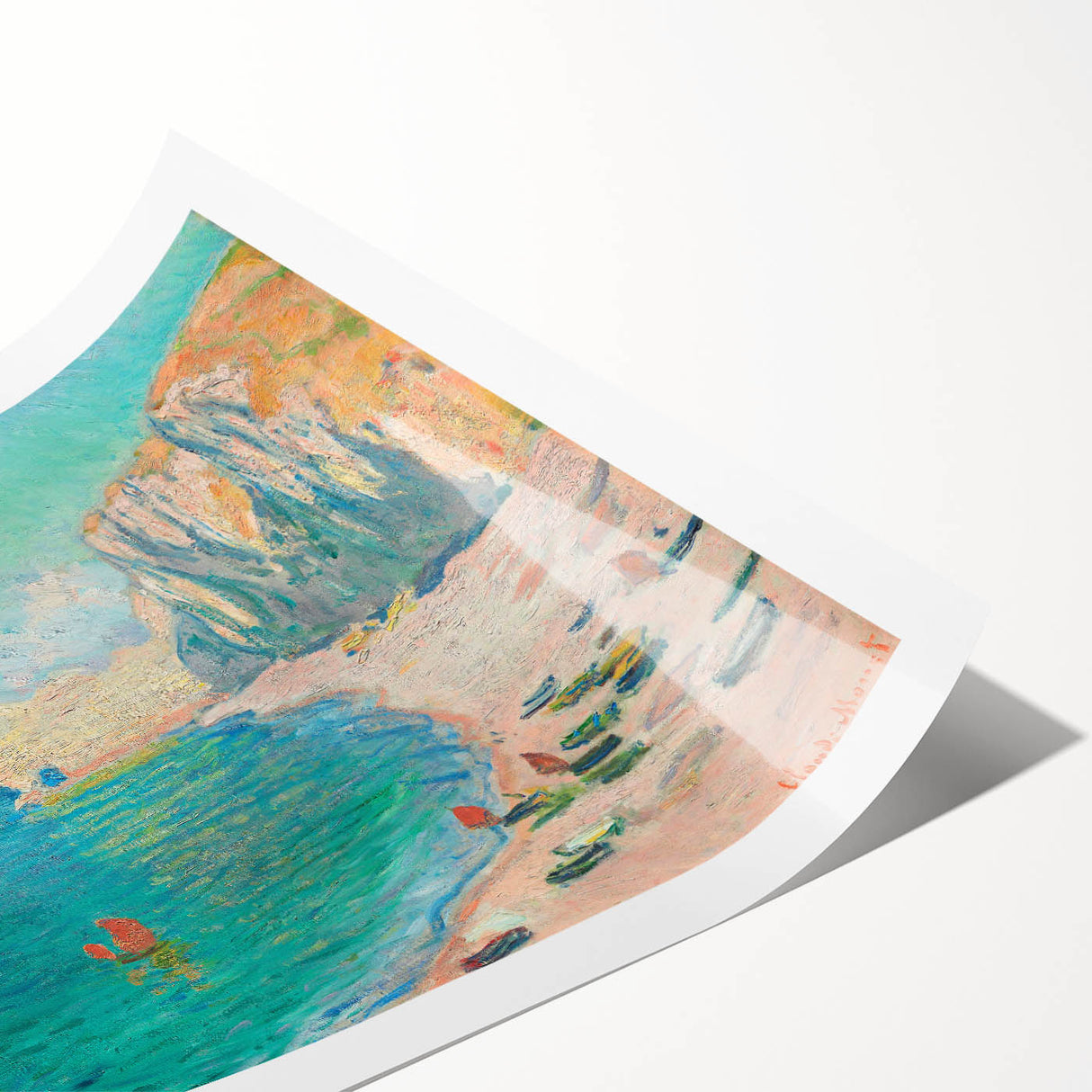 Impressionist Seascape - Claude Monet Prints of Beach and Cliffs