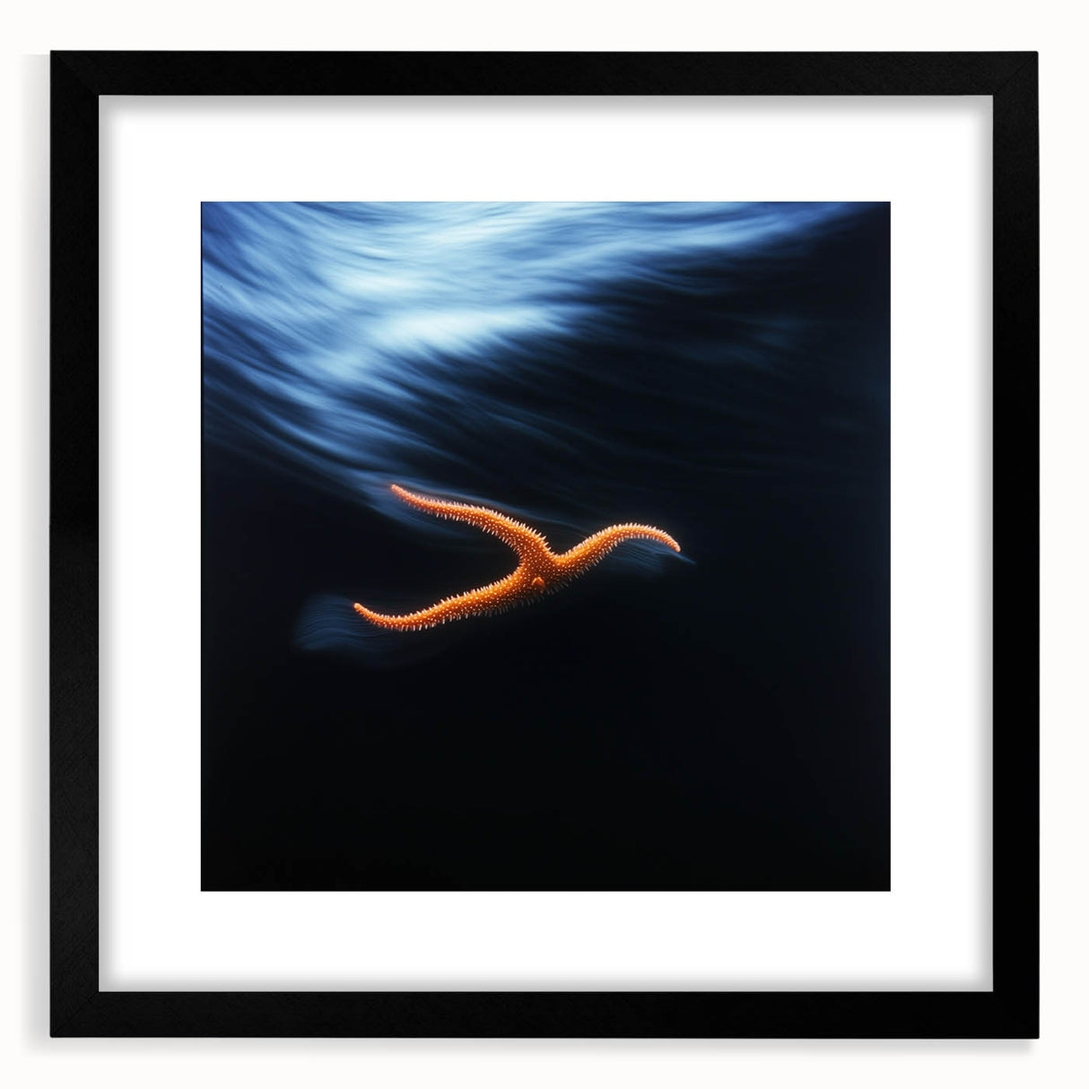 Underwater Drift – Dynamic Abstract Ocean Motion Wall Art Design