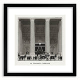 Elegant Art Deco Wall Art – Monochrome Architectural Carriage Scene