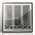 Elegant Art Deco Wall Art – Monochrome Architectural Carriage Scene