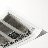 Elegant Art Deco Wall Art – Monochrome Architectural Carriage Scene