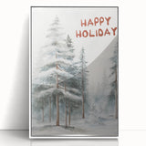 Winter Wonderland Holiday Wall Decor for Seasonal Charm - Christmas Canvas Art