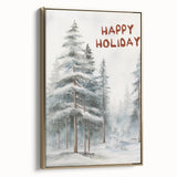 Winter Wonderland Holiday Wall Decor for Seasonal Charm - Christmas Canvas Art