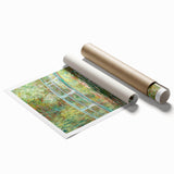 Claude Monet's Bridge over a Pond of Water Lilies - Serene Impressionist Art