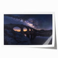 Landscape bridge rolled print showcasing a stunning natural scene, featuring vibrant colors and intricate details, packaged securely in a durable cardboard tube for shipping. Perfect for home decor enthusiasts looking to enhance their space with artistic flair.