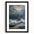 Black-framed landscape art print with a white mat, showcasing a serene outdoor scene. Perfect for home décor, available in various sizes to enhance any room.