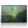 Large abstract wall art depicting close-up floral patterns in vibrant colors on a black framed acrylic print.