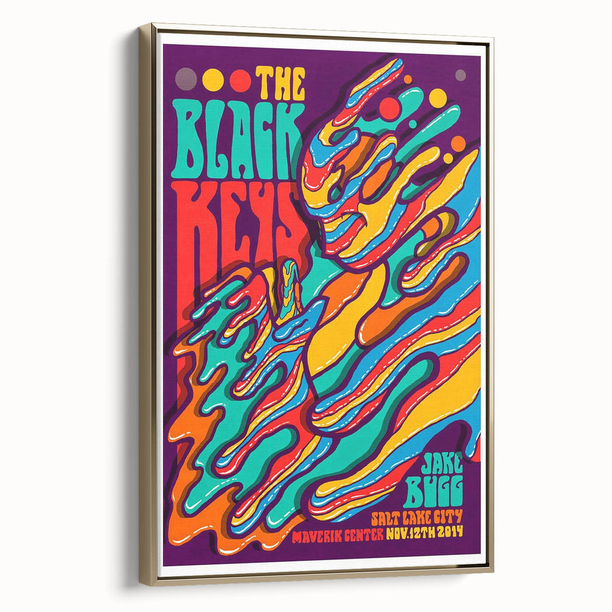 The Black Keys Concert Poster Art – Psychedelic Rock Wall Decor