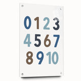 Number Wall Art - Boys Room Wall Art Kids Wall Art Prints