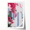 Extra large rolled canvas print featuring a floral design in vibrant summer colors, ideal for dining room wall art.