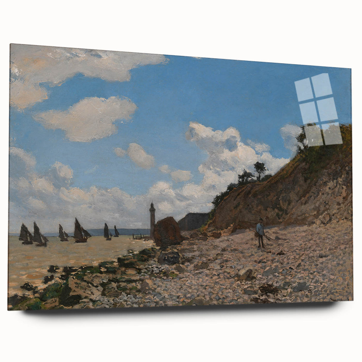 The Beach at Honfleur: Claude Monet's Impressionist Seascape Art