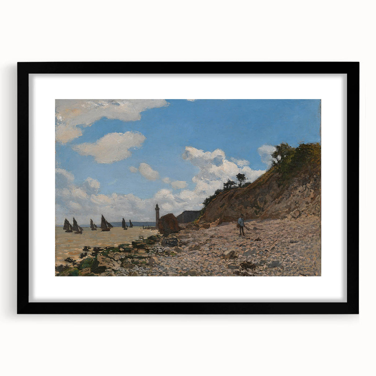 The Beach at Honfleur: Claude Monet's Impressionist Seascape Art